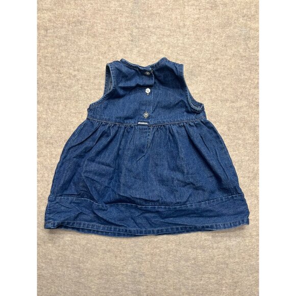OshKosh B' Gosh Sleeveless Denim Jean Dress 24 Months - Picture 5 of 5